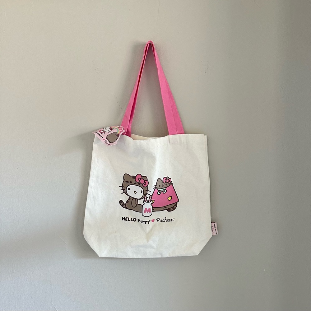 BNWT hello kitty x pusheen tote bag